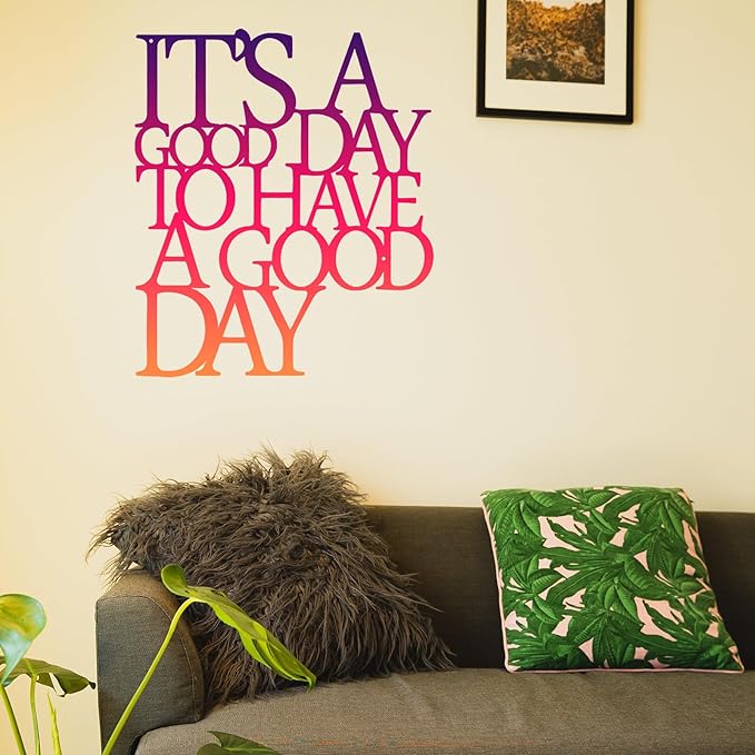 Benziso Motivational Metal Wall Art Inspirational Wall Decor Positive Quotes Wall Decor for Office Living Room Encouragement Gifts (color-2)