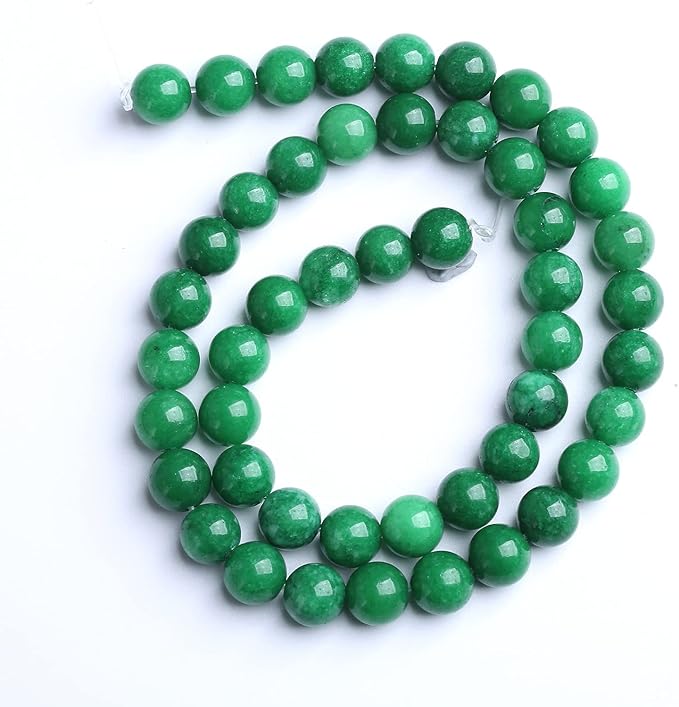 4MM 86PCS Natural Stone Green Cloudy Jade Spacer Loose Beads for Jewelry Making DIY Bracelet Necklace 1 Strand 15’’