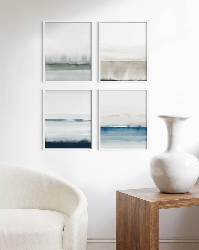 HAUS AND HUES 16x20 White Metal Picture Frames - Features Premium Aluminum, Vertical & Horizontal Hang, Shatterproof Plexiglass - Perfect for Home, Room, Office (16x20 in, White, Set of 15)