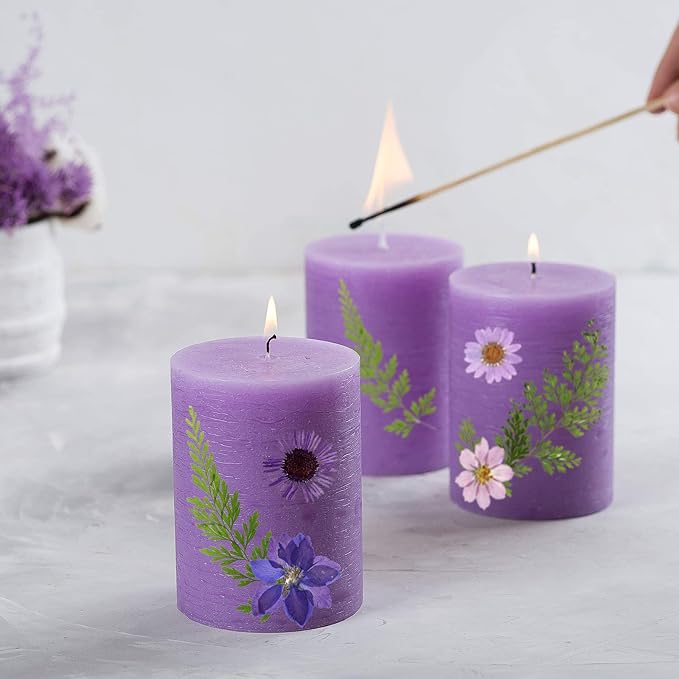 Nuanchu Pressed Flowers Bulk Dried Flower for Crafts Dried Wildflowers Leave Natural with Tweezer for Resin Mold Candles Cake DIY Christmas Craft Card Making Wedding Scrapbooking Supplies