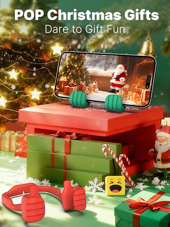 Stocking Stuffers for Teens Girls Women Cell Phone Holder: Adjustable Thumbs Up Phone Stand Gifts for Adults Kids Men Boys Teenager Wife Mom Grandma Funny Gadgets Trend Stuff Ideas Gift for Christmas