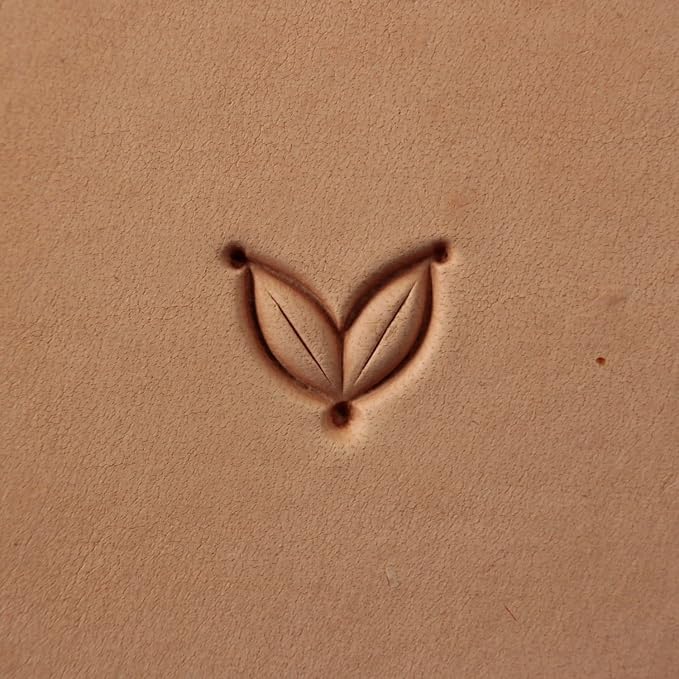 DandS ltd Leather Stamp Tool, Wheat, Professional Steel Craft Tool for Leatherworking, Embossing, Carving & Stamping Leather Projects, Belts, Wallets & DIY Projects Compatible with Mallet #459
