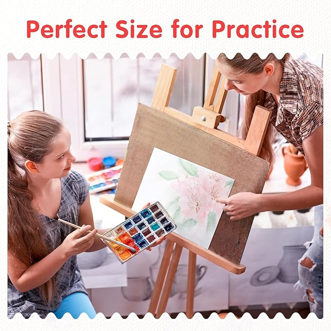 FIXSMITH Canvas Boards for Painting 8x10 Inch, Super Value 12 Pack White Blank Canvas Panels, 100% Cotton Primed, Painting Art Supplies for Professionals, Hobby Painters, Students & Kids