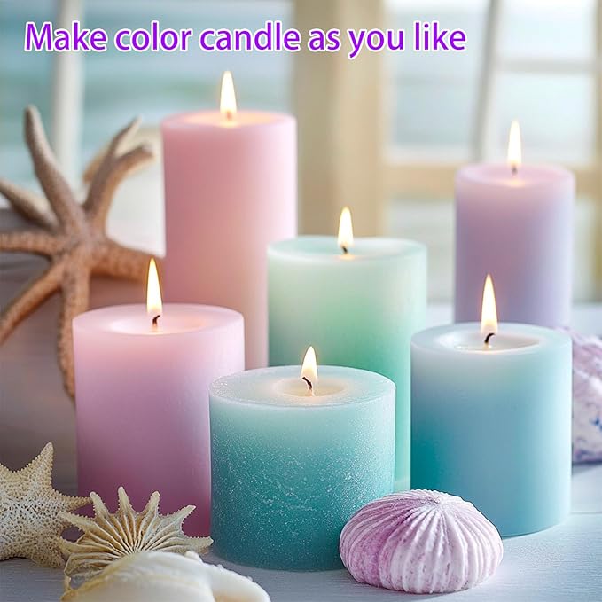 Roizefar Candle Dye - 28 Colors Wax Melt Dye for Candles Making, Oil-Based Dye for Wax, Highly Concentrate Liquid Candle Color Dyes