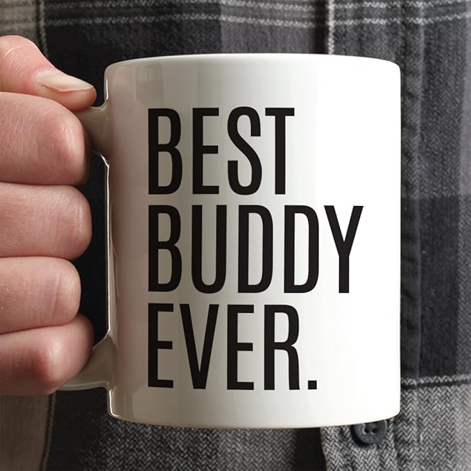Andaz Press 11oz. Coffee Mug Birthday Gift, Best Buddy Ever, 1-Pack Buddy Coffee Mug Buddy Mug Best Buddy Ever Mug Birthday Buddy Gifts Birthday Buddy