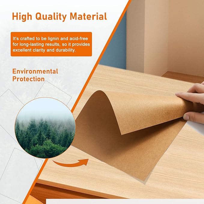 60 Sheets Brown Cardstock 4 x 6 Thick Paper, 300gsm/110lb Heavyweight Flat Card Stock Kraft Paper for Cards Making, Wedding Invitations, Thank You Cards, Birthday, Stationery