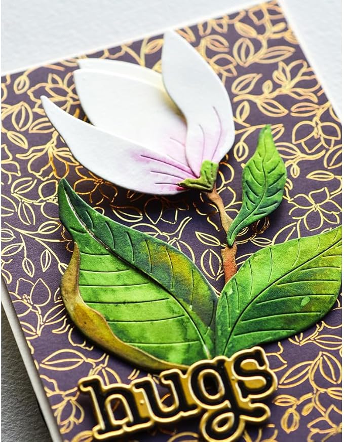 DzIxY Patchwork Peony Buds Flowers Metal Cutting Dies for Card Making Kit Embossing Paper Die Cuts Set Scrapbook Stencils Supplies Machine Templates