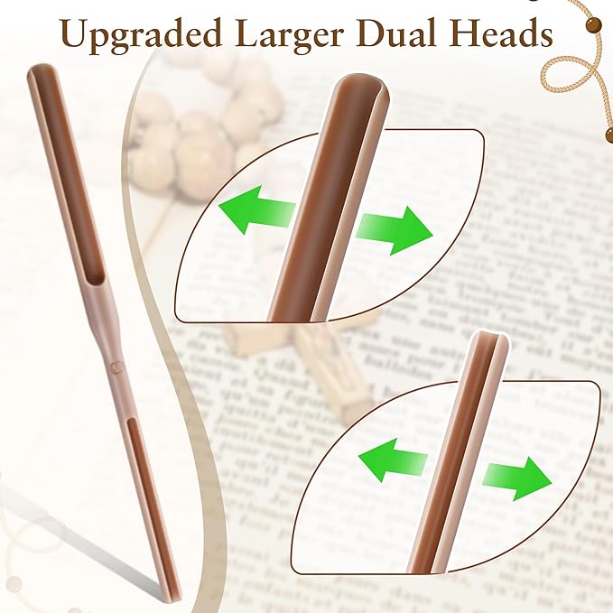2 Pack Large Rosary Cord Knotting Tool, #7#9 and #36 Dual Head Rosary Making Supplies, Twine Knotting Tool Fits Thicker Cord Sizes, Two Sided Tying Tools for Bead, Jewelry Making, Bracelet
