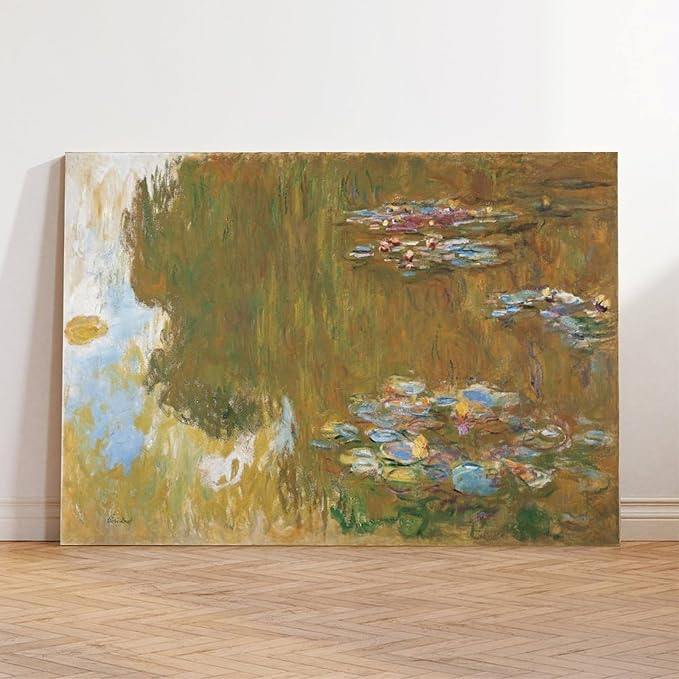 CFIOZYOS 40+ Monet Famous Print Posters The Water Lily Pond by Claude Monet Impressionism Canvas Wall Art Print Poster For Home School Office Decor Frame 16×24inch(40×60cm)