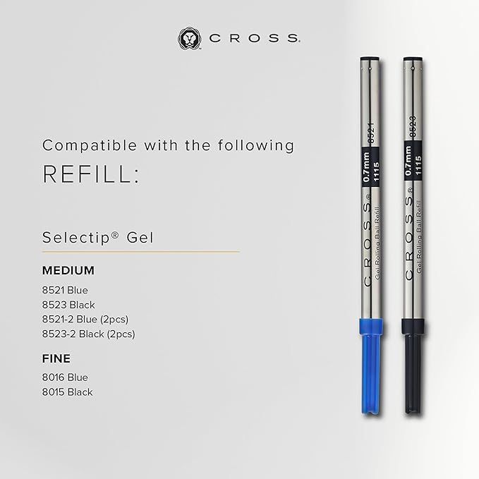 Cross Edge Matte Blue Lacquer Gel Rollerball Pen