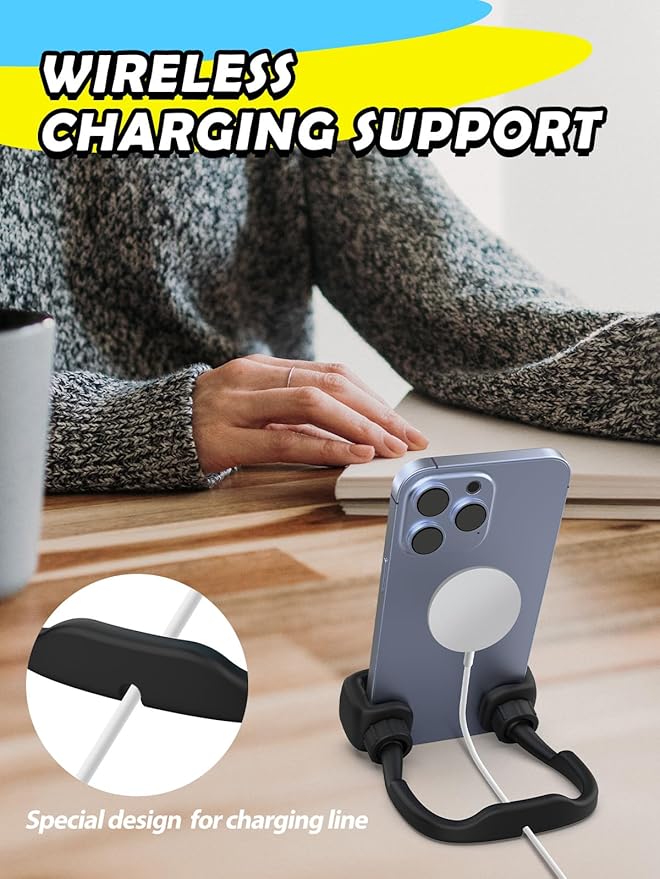 Stocking Stuffers for Teens Boys Gifts for Men Adults: Lazy Cell Phone Stand Unique Gesture Phone Holder for Desk Gifts for Teenager Girls Women Cool Gadget Funny Christmas White Elephant Gag Gifts