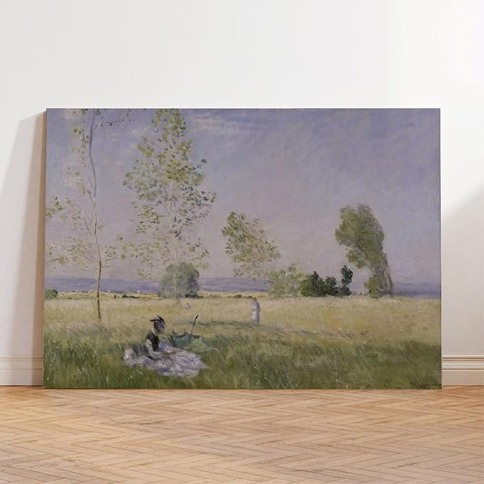 40+ Monet Famous Print Posters Summer by Claude Monet Impressionism Canvas Posters Print Wall Art Bedroom Office Room Decor Gift Unframe 16×24inch(40×60cm)