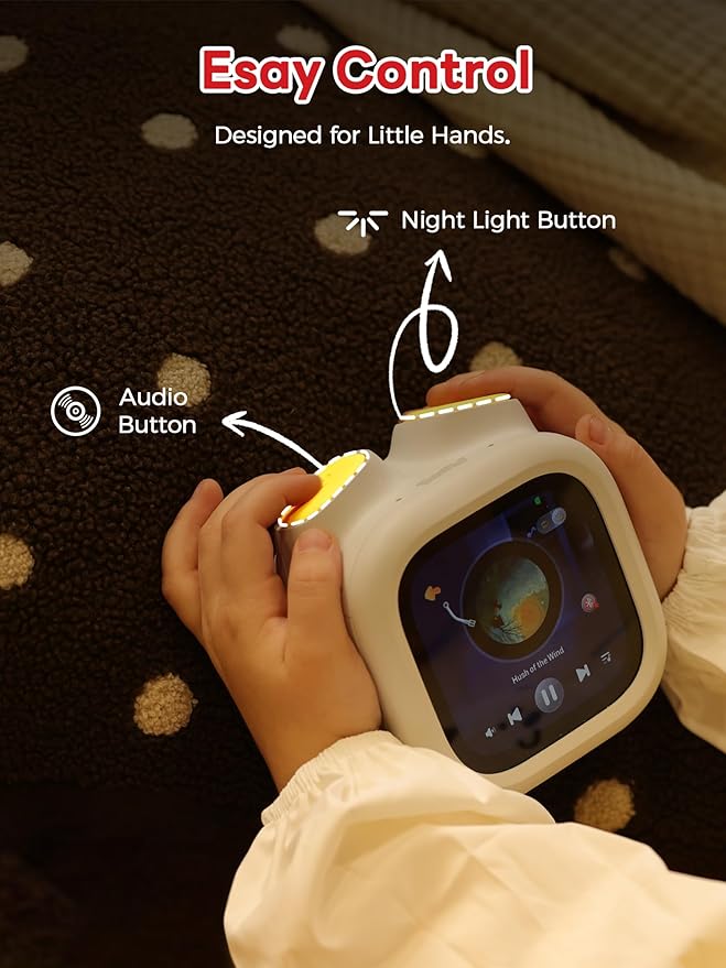 Pawpal Toy for Kids & Toddlers - All-in-1 Stories, Music, Podcast, Schedule, Ok-to-Wake, Habit-Building, Digital Pet, Nightlight, Parental Control, Message, Christmas Gifts for Girls Boys Ages 3+