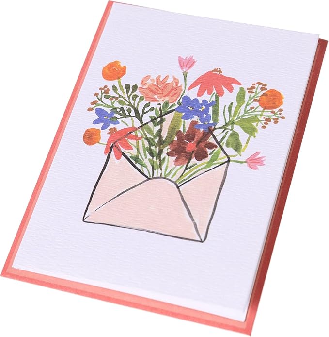 Graphique Flower Envelope Cards | Pack of 16 Cards with Envelopes | Blank Inside | All Occasion Greetings | Family and Friends | Boxed Set | 3.25" x 4.75"