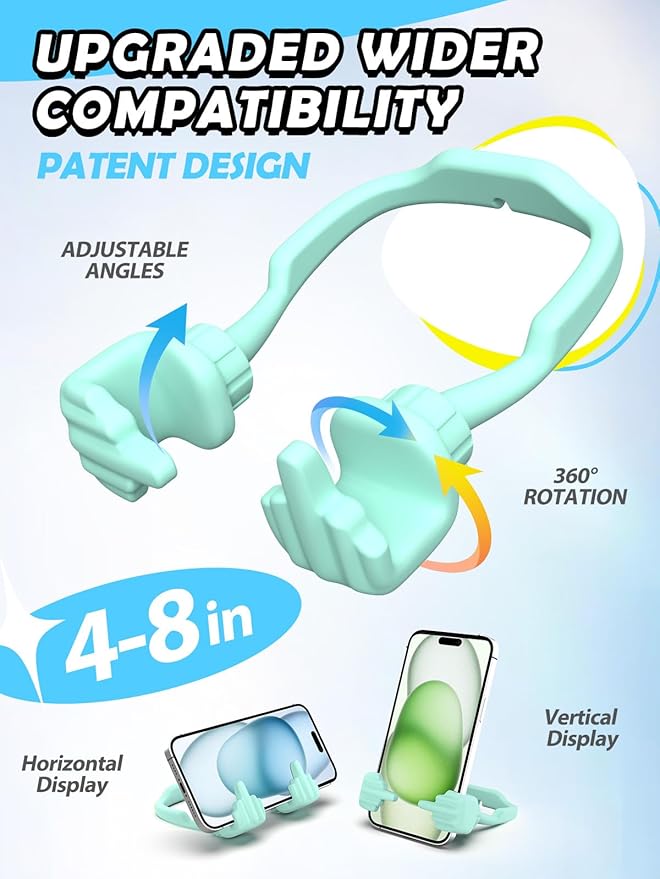 Christmas Stocking Stuffers for Teens Boys Men Adults Gifts: Cell Phone Holder for Desk Funny Gag Gift Unique Gesture Phone Stand Birthday Gifts for Teenager Girls Women White Elephant Cool Stuff