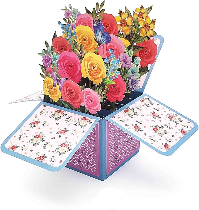 3D Pop-Up Thank You Cards! Birthday Gift Card with Note Note Card and Envelope, Perfect for Birthdays, Teacher Appreciation, or Gifting Mom, Grandma, Dad, or Best Friends.