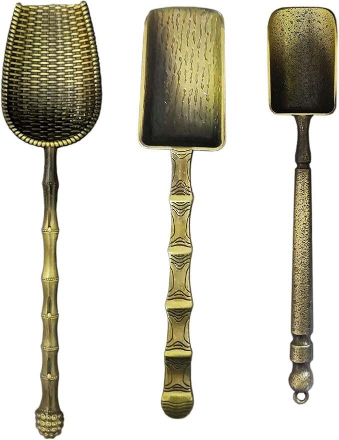 Tea Scoop Vintage Spoons Long Handle Measuring Spoon For Loose Tea,Coffee, Herb,set of 3