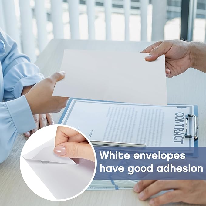 Fainne 1200 Pcs White Envelopes Self Adhesive Printable Envelope Bulk for Invitation, Wedding, Baby Shower, Photography, Thank Note, Postcard, Greeting Card, Mailing, Graduation (A2 5.75 x 4.375 Inch)