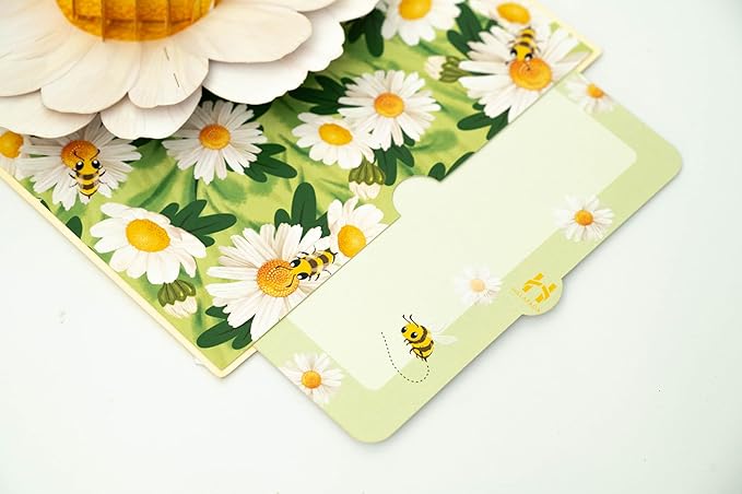 3D Popup Card of Bumble Bee, Paper Art & Handicraft, Greeting Card, Birthday, Anniversary, Christmas, Mothers Day, Fathers Day Card, Handmade Gift For Mom, Her, Women, Daughter, Wife