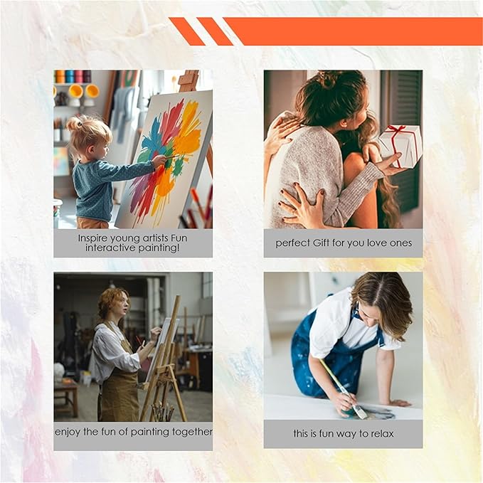 Jiqinsiye 3 Pcs Wooden Framed Calf Paint by Number for Adults,DIY Cow Painting Kits for Adult,Color by Numbers Acrylic,Paint by Number Canvas Crafts Watercolor for Beginner Home Decor (Cattle)