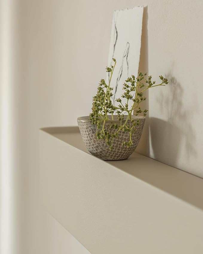 Kazai.®️ Coat Rack Wall Mount with Shelf 'Tone' | Modern Design Coat Hanger with Hidden Hooks and Storage | Hat Rack with Shelf in Metal | Wall-Mounted Purse Organizer | Taupe