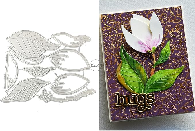 DzIxY Patchwork Peony Buds Flowers Metal Cutting Dies for Card Making Kit Embossing Paper Die Cuts Set Scrapbook Stencils Supplies Machine Templates