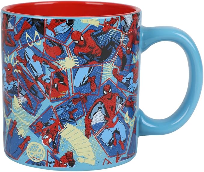 Bioworld Spider-Man Superhero Collage 16 Ounce Ceramic Mug