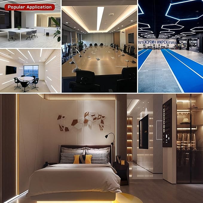 COB LED Strip Lights DC 12V LED Strip Flexible Super Bright LED Strips,16.4ft 6500K White,CRI 90+,2400LEDs High Density Uniform Light for Bedroom Home Room Decor (No Adapter or Controller)