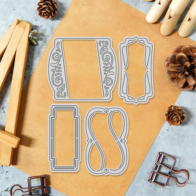 Letter Cards Stamps and Cutting Dies for Card Making DIY Transparent Silicone Clear Stamp and Metal Die Cuts Sets for Scrapbooking Paper Greeting Cards Decor Seals Craft Supplies