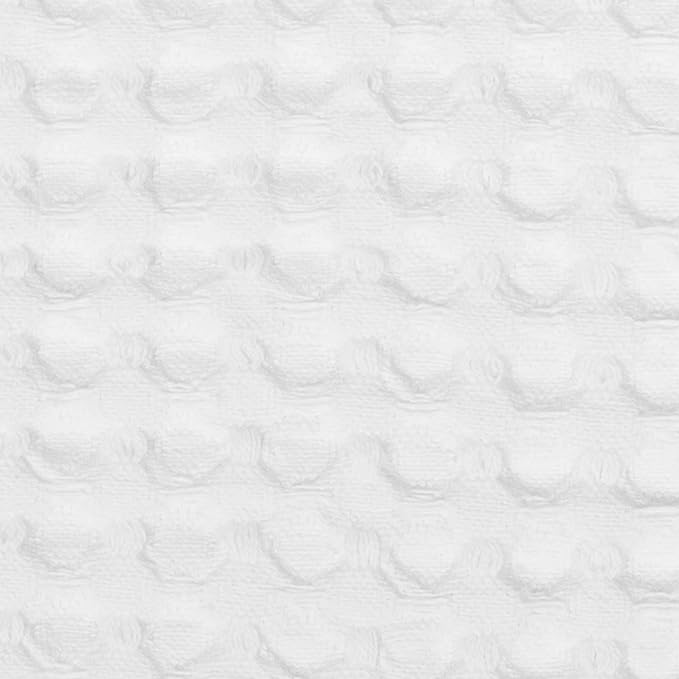 100% Fine Cotton Blanket Luxurious Weave Stylish Design Soft and Comfortable All Season Warmth, King, Waffle Weave White (Pack of 6)