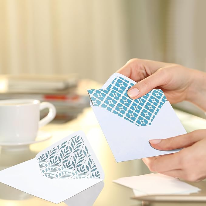 Tenceur 100 Pack Assorted Blank Note Cards with Envelopes and Stickers Floral Greeting Cards 4 x 6 Inch Stationary Postcards for Office Home Business Supplies (Floral)