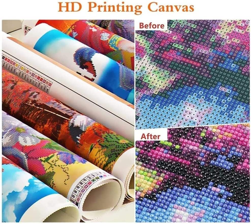 Puraikcmi DIY 5D Dragon Diamond Painting Black Fire Dragon Diamond Painting Kits for Adults,5D DIY Full Drill Diamond Art for Home Wall Decor 12x16 Inch - Image 4
