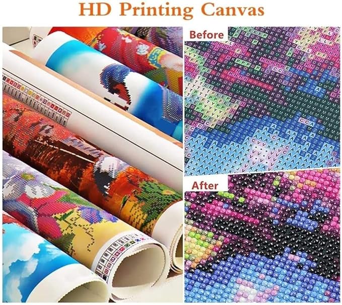 Puraikcmi 4th of July Diamond Paintings Kits for Adults Kids Eagle American Flag 16x20 Inch Patriotic Diamond Art Round Diamonds Dots Gem Wall Decor