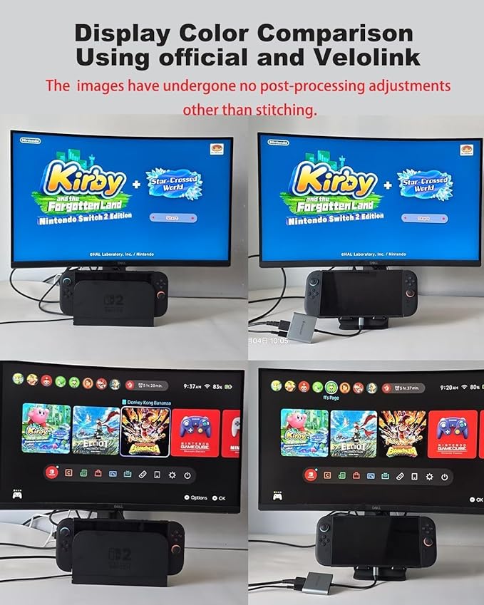 Switch 2 Dock+ Stand kit for Nintendo Switch 2 Portable Dock+HDMI 2.1/PD/USB A 3.2 Interface,Compatible with MASC/Laptops(Requires Manual firmware Update for NS2'S 21 Version)
