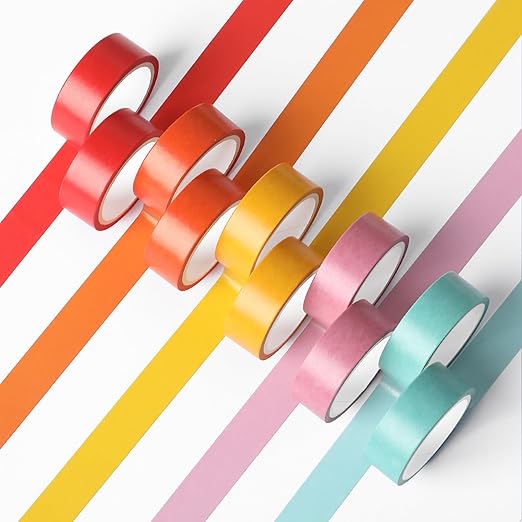 Mr. Pen Washi Tape Set, 10 Rolls, Summer Design, Decorative Tape, Washi Tapes, Scrapbook Tape, Craft Tape