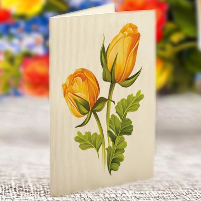 Freshcut Paper Pop Up Cards, Sorbet Roses, 12 Inch Life Sized Forever Flower Bouquet 3D Popup Greeting Card, Birthday Cards, Thank You Card, Blank Notecard & Envelope