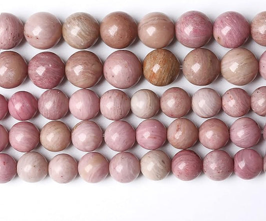 90PCS 4mm AAA Natural Pink Rhodochrosite Beads Stone Round Loose Beads for Jewelry Making DIY Bracelet Necklace 15 Inch,Energy Stone Healing Power (4mm, Rhodochrosite)