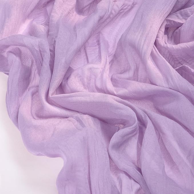 Socomi Lilac Purple Lavender Cheesecloth Table Runner Valentine's Day Boho Rustic Gauze 120 inch 10FT Cheese Cloth Runner for Wedding Party Baby Shower Birthday Home Decor Holiday Decorations