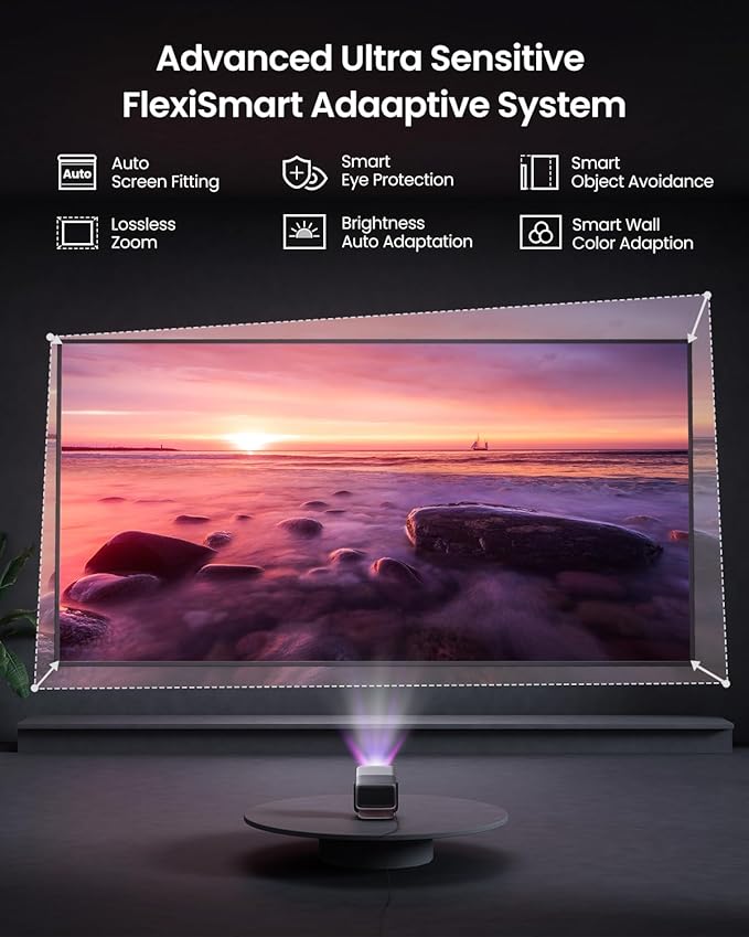 JMGO N1S Ultimate Triple Laser 4K Projector with Ceiling Mount