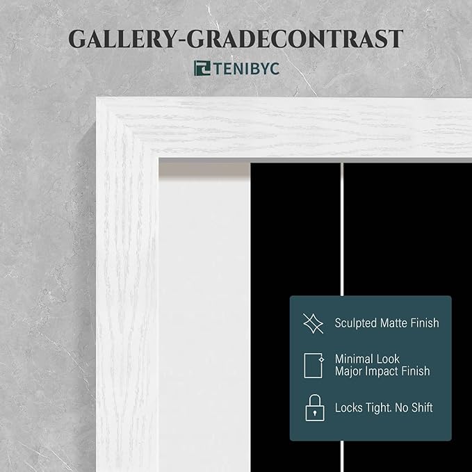 Picture Frame 4 Pack - Solid Wood Poster Photo Frame - Woodgrain Series - Room, Office, Gallery, Studio Display - Wall Hanging