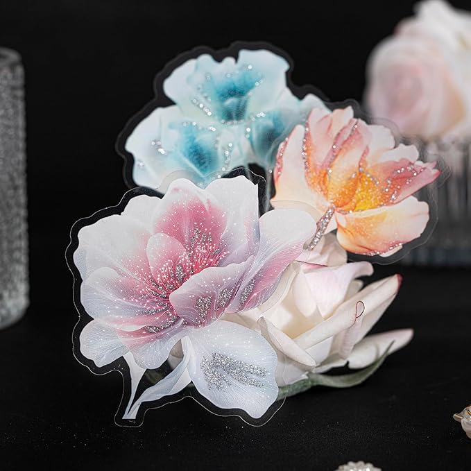 Flower Scrapbook Stickers for Journaling Supplies,120PCS Nature Floral Stickers for Scrapbooking,Junk Journal Supplies,Painting,Notebook,Postcards,Water Bottles(Greenhouse)
