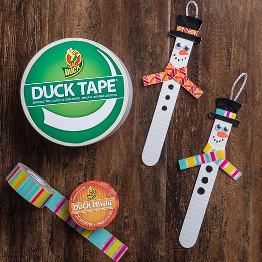Duck Brand Duck Color Duct Tape, 6-Roll, Black (1265013_C)