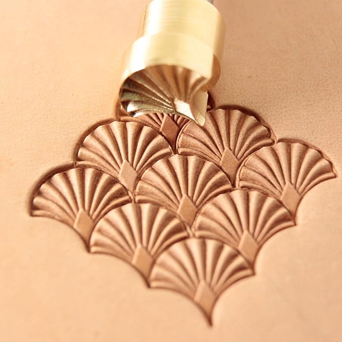 DandS ltd Leather Stamp Tool, Scrollwork, Professional Steel Craft Tool for Leatherworking, Embossing, Carving & Stamping Leather Projects, Belts Wallets & DIY Projects Compatible with Mallet #466