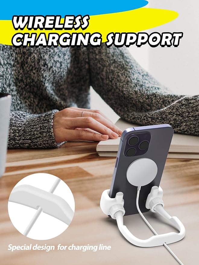 Stocking Stuffers for Teens Boys Girls Adults Cell Phone Stand: Upgrade Adjustable Thumbs Up Lazy Phone Holder for Desk Cool Gadgets Fun Birthday Gifts for Men Women Kids Husband Wife