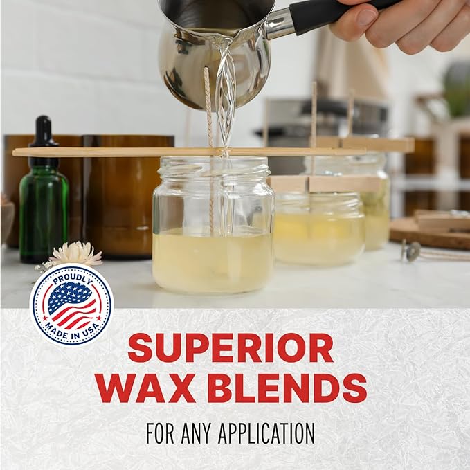 Blended Waxes, Inc. All-Purpose Soy Wax for Candles, Ideal for Pillar, Melts/Tarts, and Containers, Premium Soy Wax for Candle Making 10lb Pack