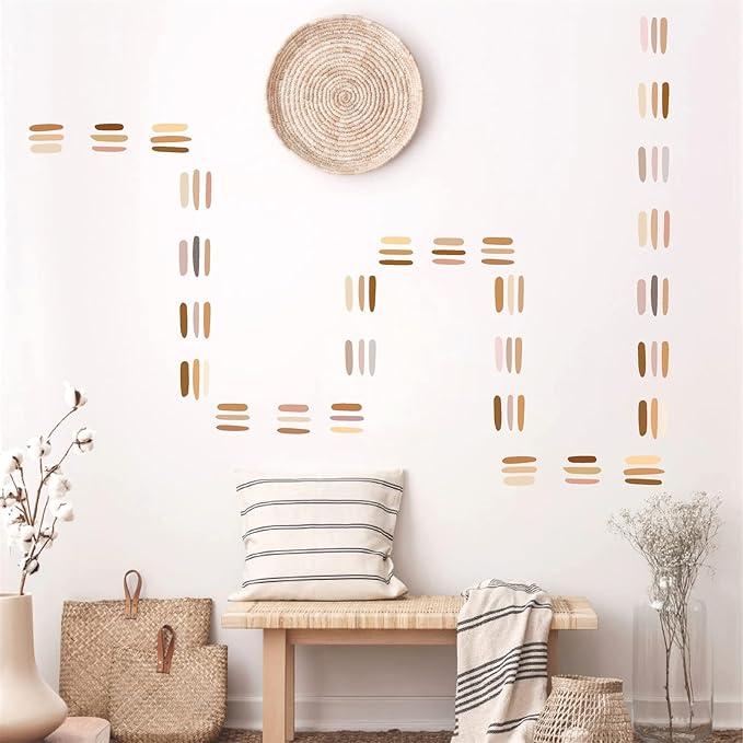 Line Wall Decals Peel and Stick Wall Decals Stripes Wall Decal Modern Wall Stickers Abstract Wall Decals Vinyl Wall Decals Removable Geometric Wall Decal for Nursery Baby Girl Room Living Room Decor