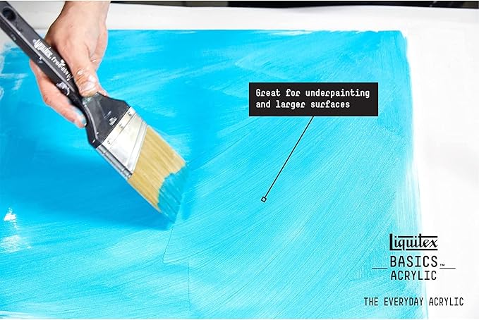 Liquitex BASICS Acrylic Paint Set, 6 x 22ml (0.74-oz) Tube Paint Set, Metallic & Iridescent