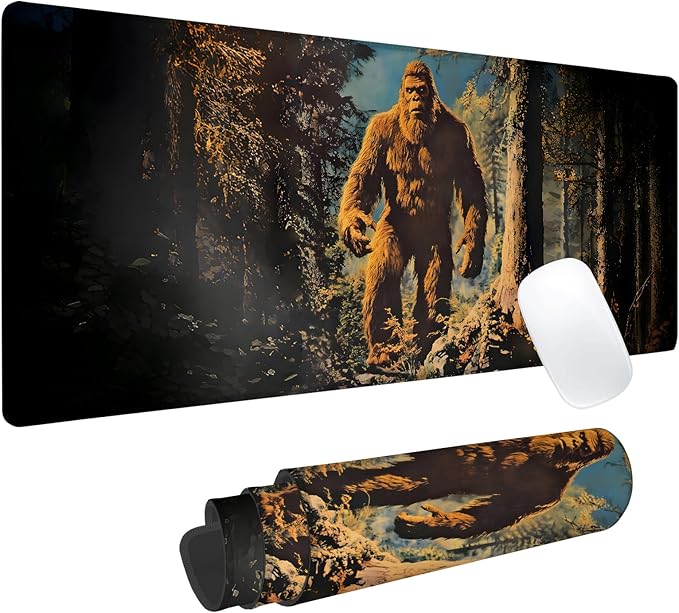 Wildlife Gaming Mouse Pad, Office Desk Mat, Anti-Slip Rubber Base Cool Aesthetic Mouse Pads for Computer Laptop Keyboard School Home Desktop Gamer Home Accessories Decor 31.5" x 11.8"