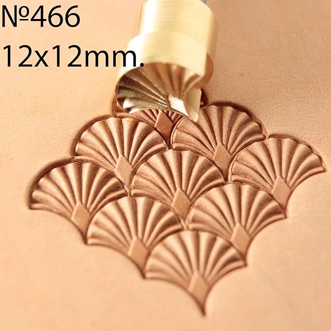 DandS ltd Leather Stamp Tool, Scrollwork, Professional Steel Craft Tool for Leatherworking, Embossing, Carving & Stamping Leather Projects, Belts Wallets & DIY Projects Compatible with Mallet #466