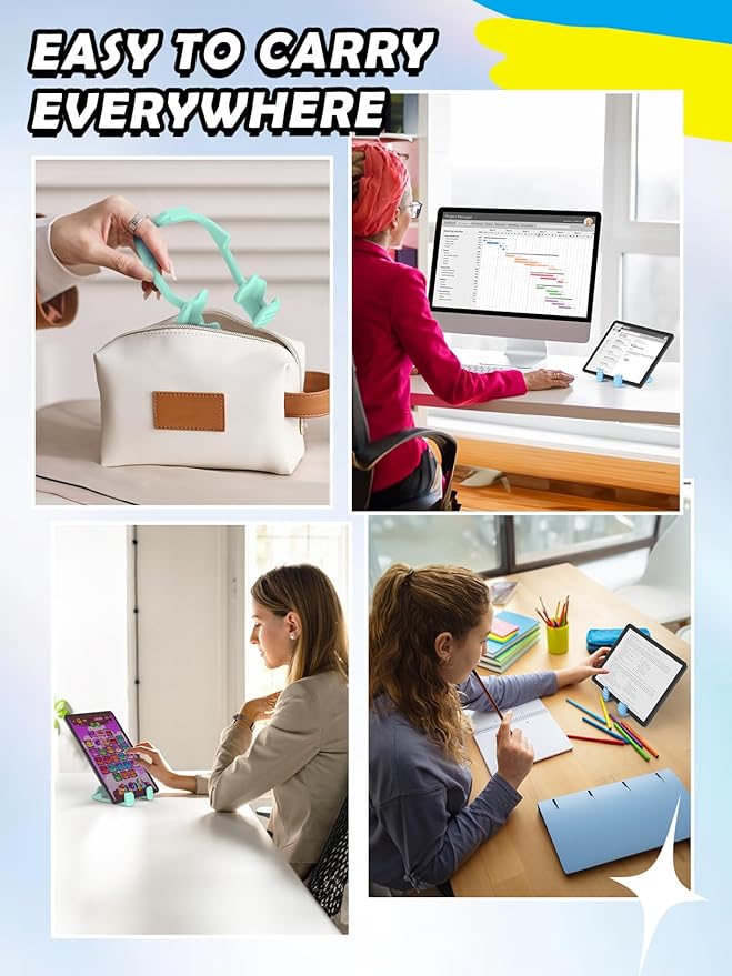 Stocking Stuffers for Teens Boys Men Adults for Kids Tablet Stand Thumbs Up Lazy Cell Phone Stand Holder for Desk Funny Gift for Women Girls Husband Wief Ideas Birthday Gadgets
